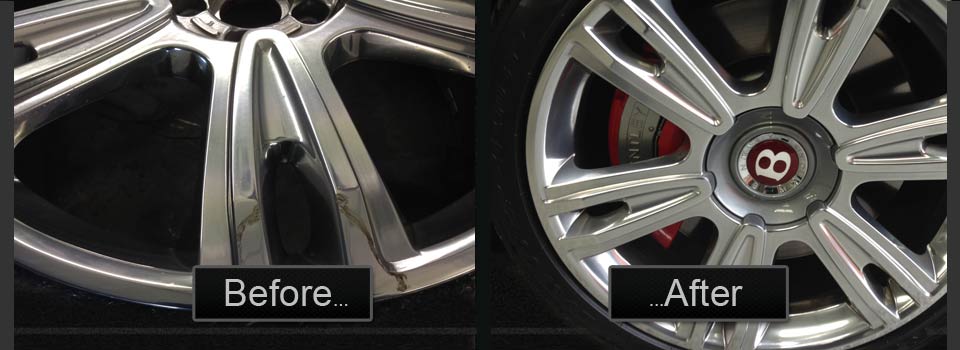 Bentley Alloy Wheel Refurbish Before & After